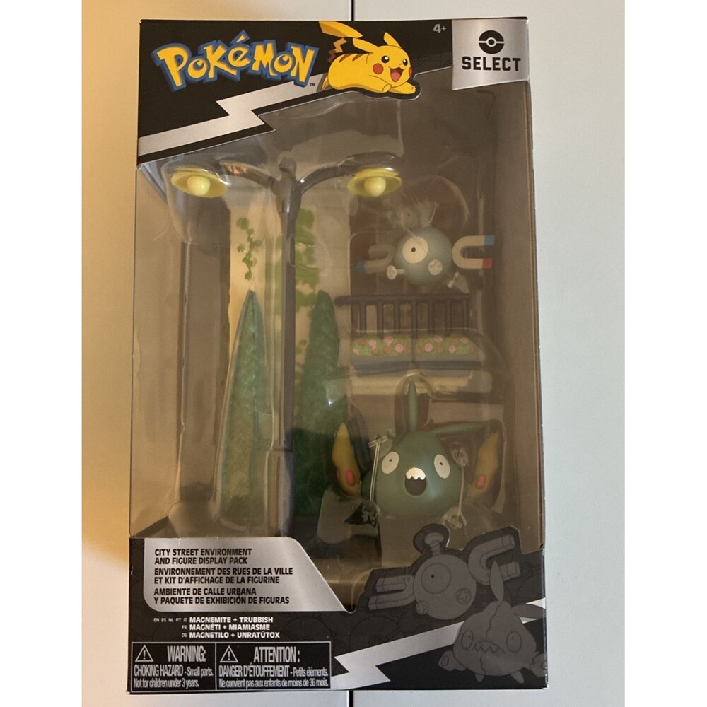 Pokemon Select City Street Environment Set Magnemite & Trubbish Series 5 NEW